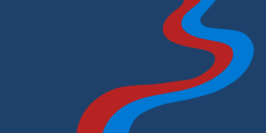 GCIL Red and Blue swish